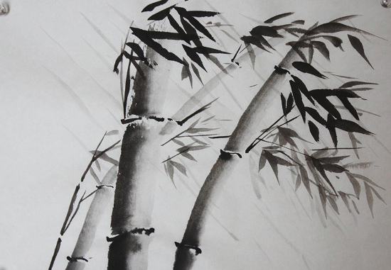 水墨画初心者は描きやすい「竹」からチャレンジ！簡単な描き方 | 大人 ...